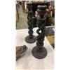 Image 5 : BRASS COFFEE POT, WOOD ICE BUCKET, WOOD DUCK, 2 WOOD CANDLE STICKS