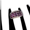 Image 3 : Natural Rhodolite Garnet & Sapphire Ring