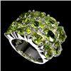 Image 2 : Natural Oval Green Peridot Ring