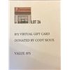 Image 2 : $75 VIRTUAL GIFT CARD TO CODY & SIOUX