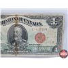 Image 3 : Dominion of Canada $1 Bill "Horse Blanket" : McCavour/Saunders S/N#E-139204 (See Pics for Varieties,