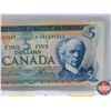 Image 3 : Canada $5 Bill 1972 *Replacement : Lawson/Bouey S/N#*SB1335362 (See Pics for Varieties, Conditions, 