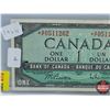 Image 2 : Canada $1 Bill 1954 *Replacement : Beattie/Rasminsky S/N# *AF0511262 (See Pics for Varieties, Condit