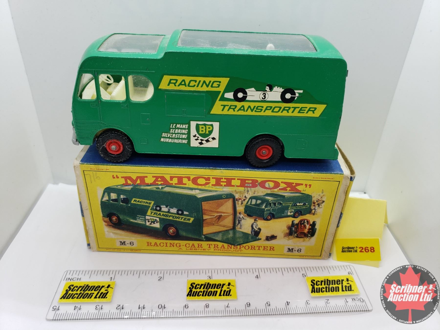MATCHBOX Racing-Car Transporter M-6 (Scale 1:43) w/Orig Box (Box ...