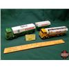 Image 1 : Dinky Super Toys (2): Shell Tanker Truck & Castrol Tanker Truck w/Pup (Scale 1:50) (SEE PICS!)