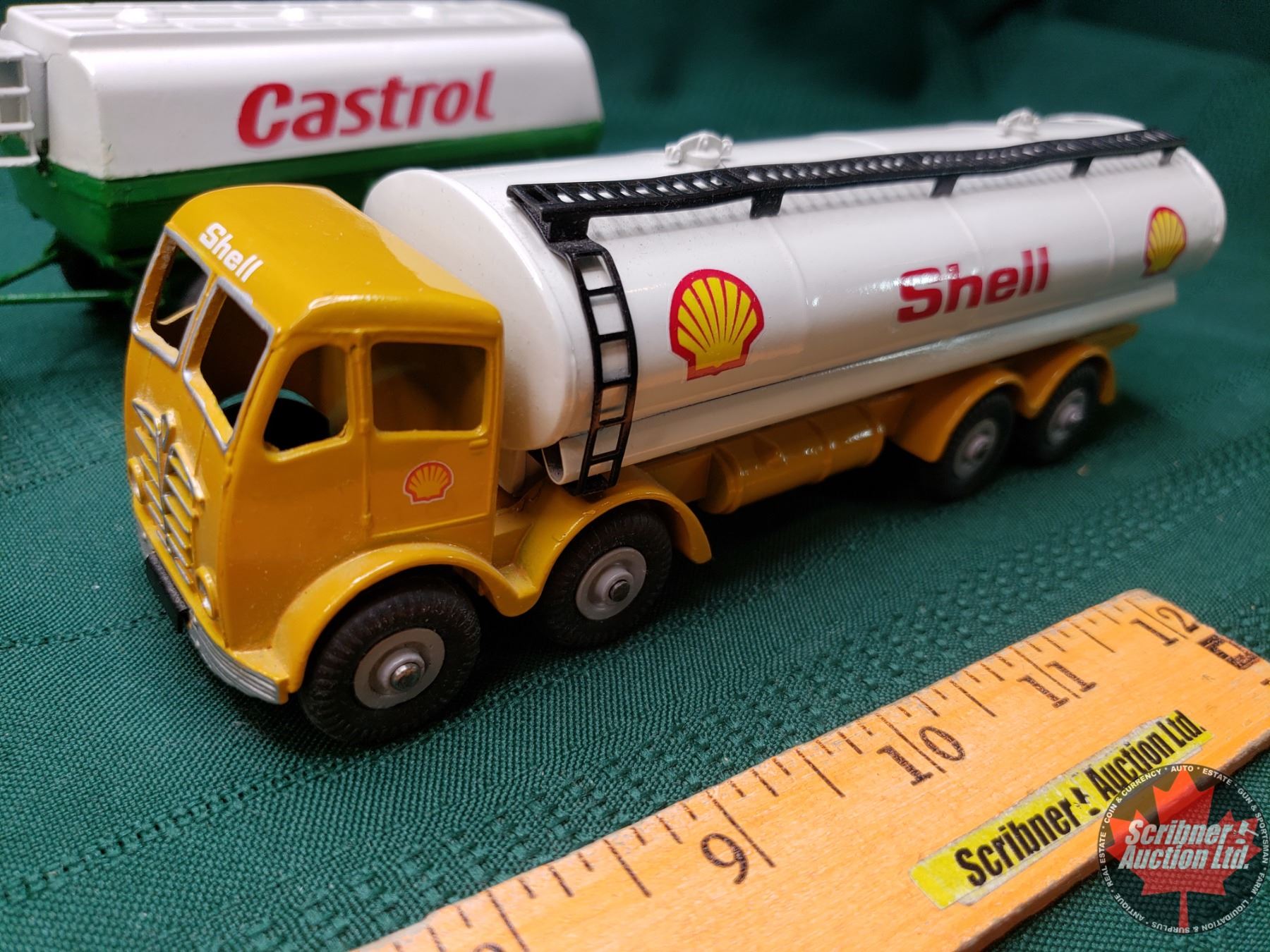Dinky Super Toys (2): Shell Tanker Truck & Castrol Tanker Truck w/Pup ...