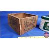 Image 2 : Tobacco Collector Combo: Shamrock Smoking Tobacco Wood Box; Export Tin; Spud Tin; Cameo Tin (SEE PIC