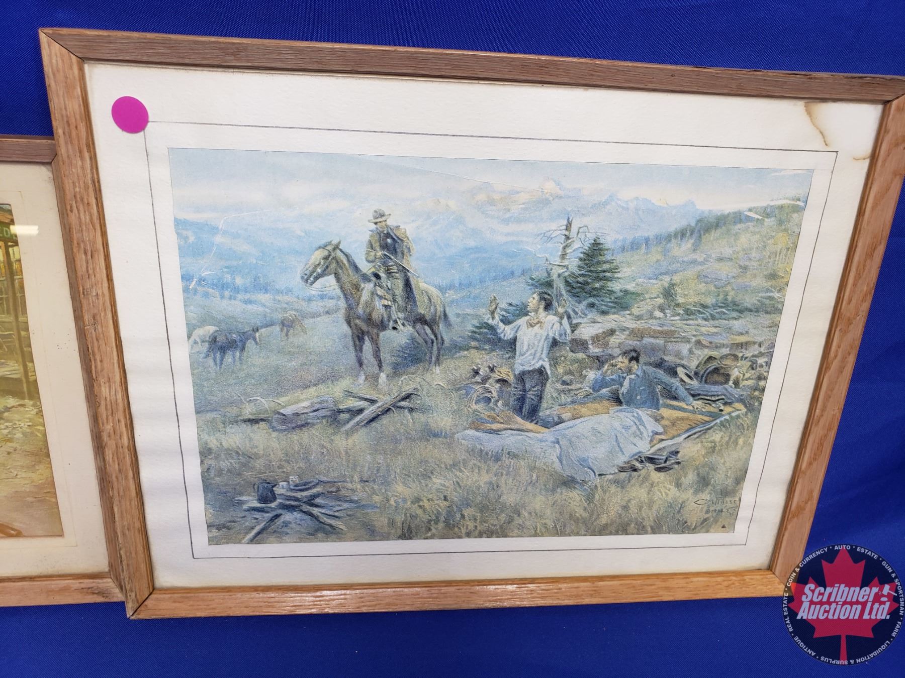 Framed Charlie Russell Prints (3) (Largest Measures 17"H x 13"W) (SEE