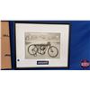 Image 8 : HARLEY-DAVIDSON: 3 Framed Photo Prints w/Plaquards "Harley-Davidson Motorcycles" - on back "H-D 8-Va