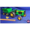 Image 1 : TONKA Tractor & Wagon (6"H x 22"L x 7"D) (SEE PICS!)