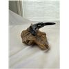 Image 1 : John Perry Black Seal on Wood Sculpture