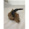 Image 2 : John Perry Black Seal on Wood Sculpture