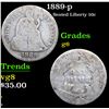 Image 1 : 1889-p Seated Liberty Dime 10c Grades g+