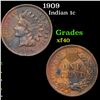 Image 1 : 1909 Indian Cent 1c Grades xf