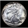 Image 2 : 1942-p Walking Liberty Half Dollar 50c Grades Select+ Unc