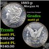Image 1 : 1885-p Morgan Dollar $1 Grades GEM Unc PL