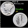 Image 1 : 1917-d Mercury Dime 10c Grades g+