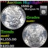 Image 1 : 1886-p Morgan Dollar $1 Graded ms66+ By SEGS