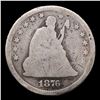 Image 2 : 1876-p Seated Liberty Quarter 25c Grades g, good