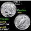 Image 1 : 1928-s Peace Dollar $1 Grades Select Unc