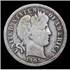 Image 2 : 1905-o Barber Dime 10c Grades vg+