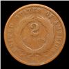 Image 3 : 1871 Two Cent Piece 2c Grades vg details
