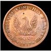 Image 2 : 1837 Substitute For Shin Plasters Hard Times Token HT-67 1c Grades xf
