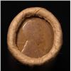 Image 2 : Mixed small cents 1c orig shotgun roll, 1917-d Wheat Cent, 1883 Indian Cent other end, Brinks Wrappe