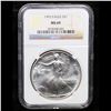 Image 2 : ***Auction Highlight*** NGC 1993 Silver Eagle Dollar $1 Graded ms69 By NGC (fc)