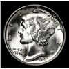 Image 2 : ***Auction Highlight*** 1942-s Mercury Dime 10c Graded ms67+ fsb By SEGS (fc)