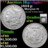 ***Auction Highlight*** 1894-p Morgan Dollar $1 Graded xf40 By SEGS (fc)