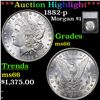 ***Auction Highlight*** 1882-p Morgan Dollar $1 Graded ms66 By SEGS (fc)