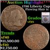 ***Auction Highlight*** 1796 Liberty Cap Flowing Hair large cent 1c Graded vf25 By SEGS (fc)