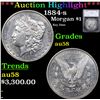 ***Auction Highlight*** 1884-s Morgan Dollar $1 Graded au58 By SEGS (fc)