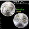 Image 1 : 1991-d USO Modern Commem Dollar $1 Grades ms69