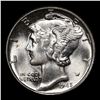 Image 2 : 1945-p Mercury Dime 10c Grades GEM++ Unc