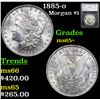 1885-o Morgan Dollar $1 Graded ms65+ By SEGS