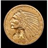 Image 2 : ***Auction Highlight*** 1915-p Gold Indian Half Eagle $5 Graded Select+ Unc By USCG (fc)