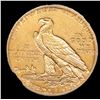 Image 3 : ***Auction Highlight*** 1915-p Gold Indian Half Eagle $5 Graded Select+ Unc By USCG (fc)