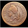 Image 2 : 1863 US Copper Civil War Token 1c Grades vf++