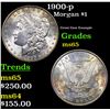 Image 1 : 1900-p Morgan Dollar $1 Grades GEM Unc