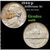 1944-p Jefferson Nickel 5c Grades Choice AU