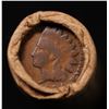 Image 3 : Mixed small cents 1c orig shotgun roll, 1918-s Wheat Cent, 1894 Indian Cent other end, Brinks Wrappe