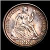 Image 2 : 1887-p Seated Liberty Dime 10c Grades GEM Unc By SEGS