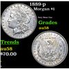 1889-p Morgan Dollar $1 Grades Choice AU/BU Slider