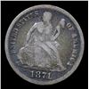 Image 2 : 1871-p Seated Liberty Dime 10c Grades vf+