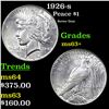 Image 1 : 1926-s Peace Dollar $1 Grades Select+ Unc