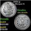 Image 1 : 1921-p Morgan Dollar $1 Grades Unc Details