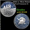 Image 1 : Proof 2002-w West Point Modern Commem Dollar $1 Grades GEM++ Proof Deep Cameo