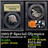 Image 1 : Proof 1995-P Special Olympics Modern Commem Dollar $1 Graded pr69+ dcam By USCG